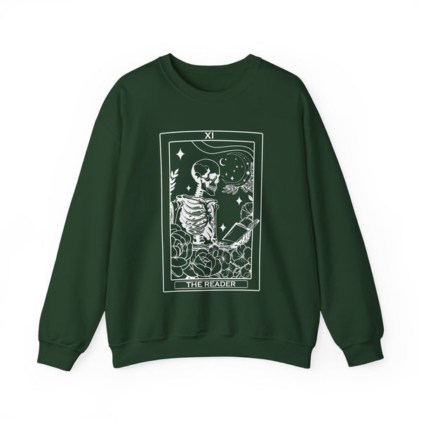 The Reader tarot card crewneck sweatshirt