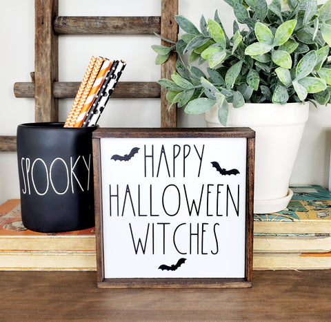 Happy Halloween Witches sign