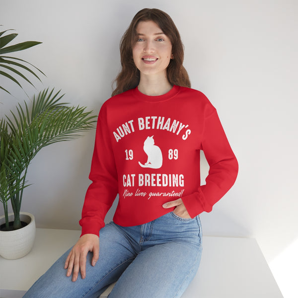 Aunt Bethany's Cat Breeding sweatshirt