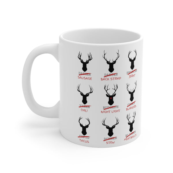 Funny Reindeer Names 11 oz coffee mug