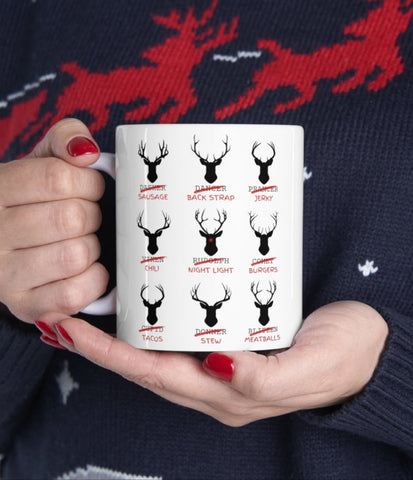 Funny Reindeer Names 11 oz coffee mug