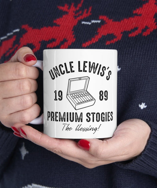 Uncle Lewis's Premium Stogies 11 oz coffee mug