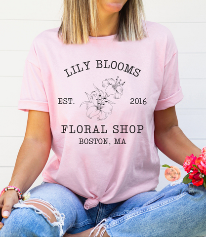 Lily Blooms Floral Shop shirt