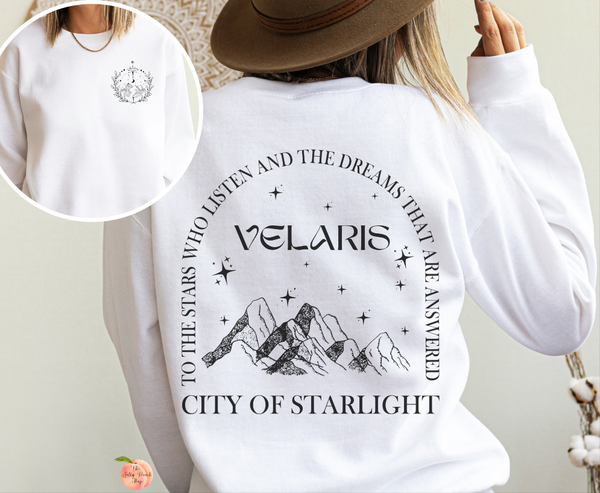 ACOTAR Velaris City of Starlight crewneck sweatshirt