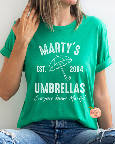 Marty's Umbrellas shirt