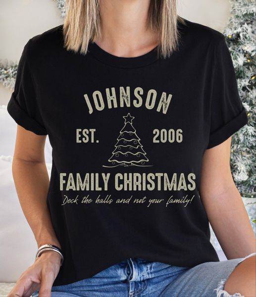 Personalized Family Christmas shirt