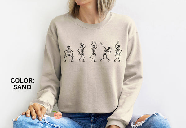 Dancing skeleton Halloween sweatshirt