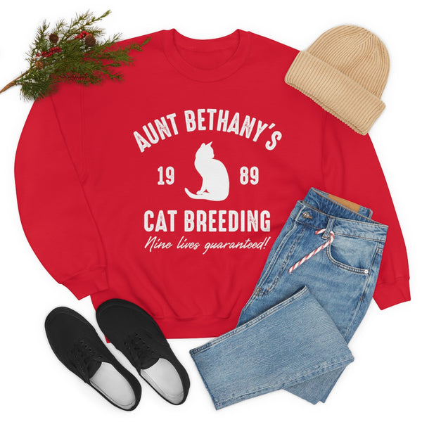 Aunt Bethany's Cat Breeding sweatshirt