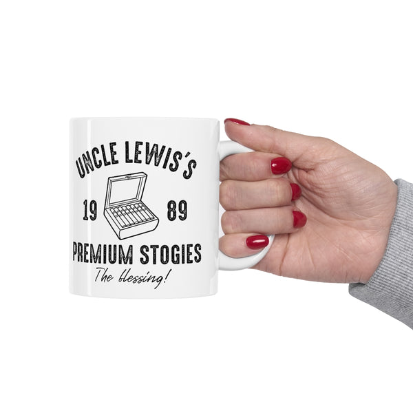 Uncle Lewis's Premium Stogies 11 oz coffee mug