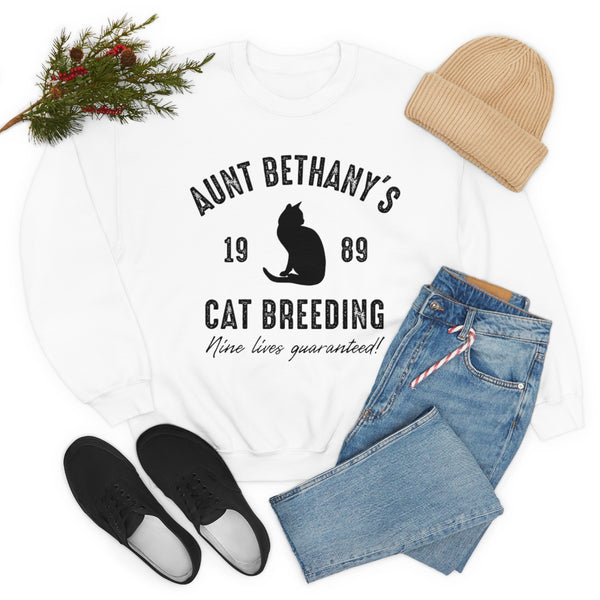 Aunt Bethany's Cat Breeding sweatshirt