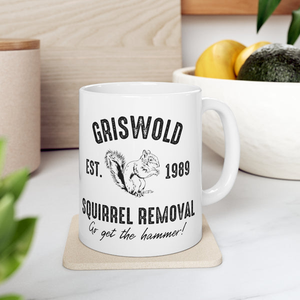 Griswold Squirrel Removal 11 oz coffee mug