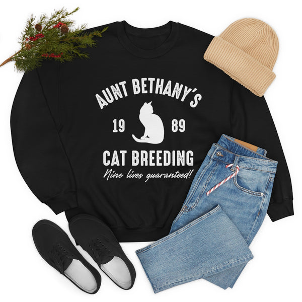 Aunt Bethany's Cat Breeding sweatshirt