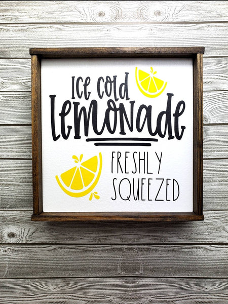 Ice Cold Lemonade sign