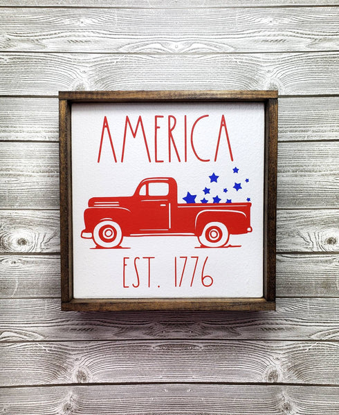 America Truck sign