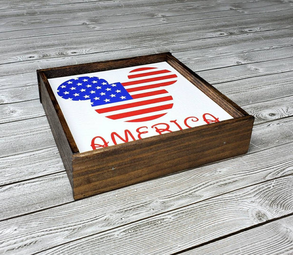 Patriotic America sign