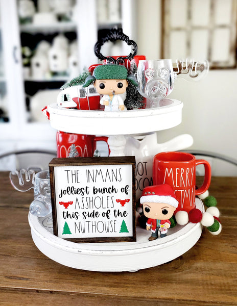 PERSONALIZED jolliest bunch of assholes Christmas Vacation sign
