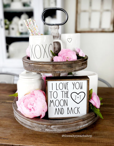 PERSONALIZED I Love You To The Moon And Back sign
