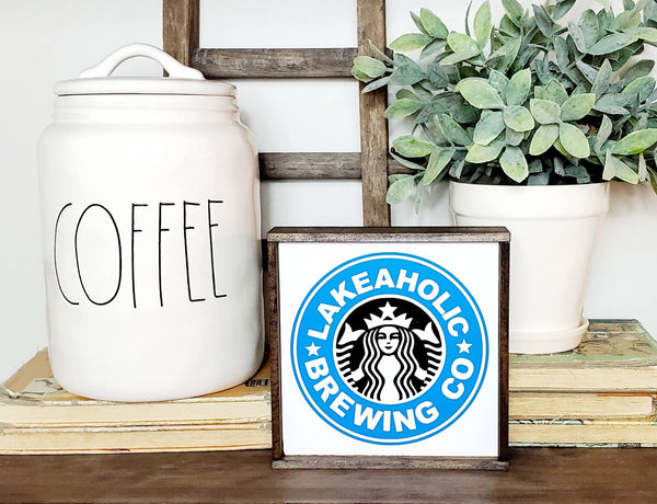 PERSONALIZED top and bottom Starbucks Coffee sign