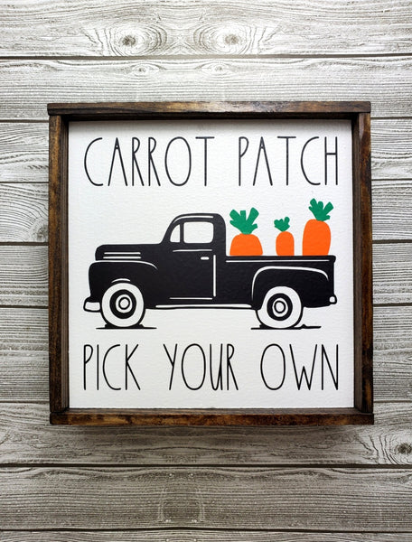 Carrot Patch Pick Your Own sign