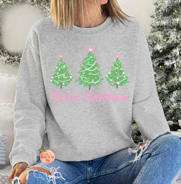 Pink Merry Christmas sweatshirt