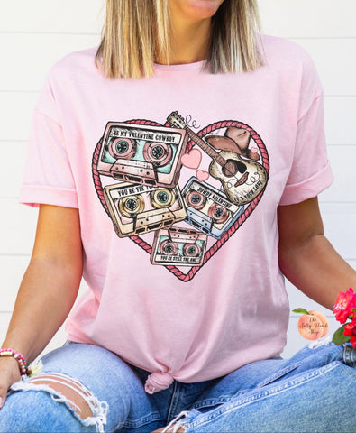 Cowgirl country music Valentine shirt