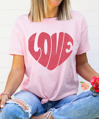 Love retro Valentine shirt