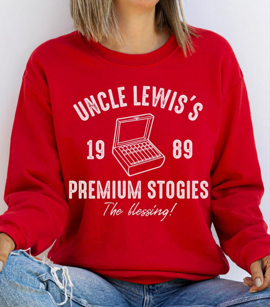 Uncle Lewis's Premium Stogies sweatshirt